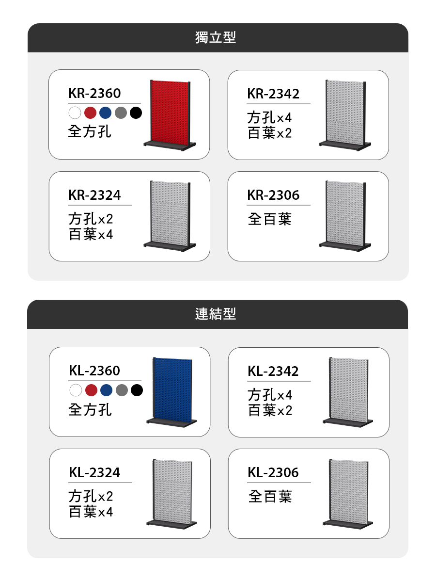 立放式整理架 規格配置