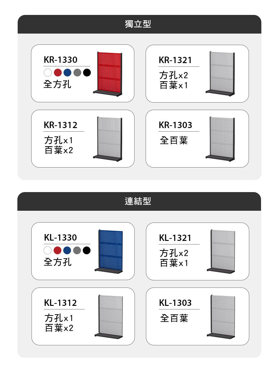 立放式整理架 規格配置