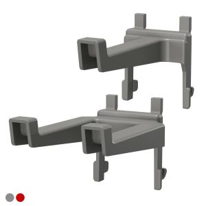 KP大型塑膠掛鉤(灰_紅)